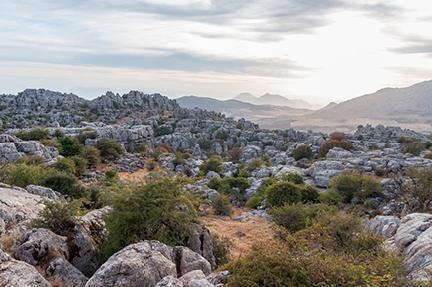 Torcal de Antequera con sus caprichosas formaciones rocosas