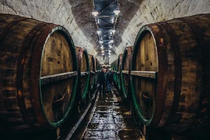 Interior de la fábrica de cerveza de Pilsner Urquell