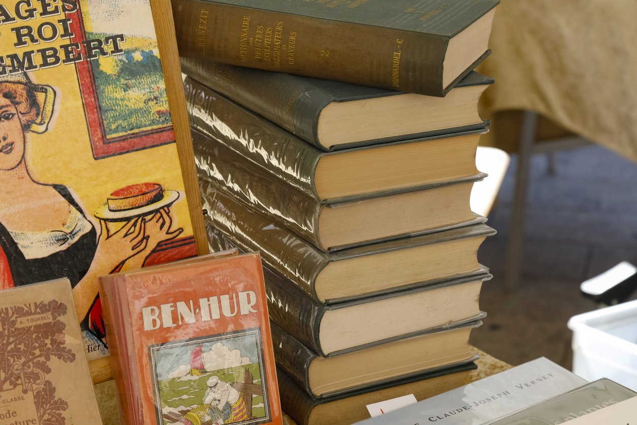 Libros en las calles de Bécherel